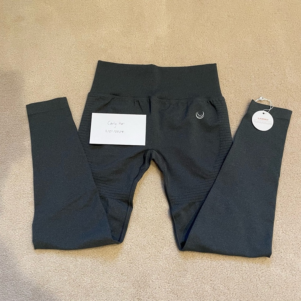 Lazuli V-Seam 2.0 Leggings: Graphite Grey